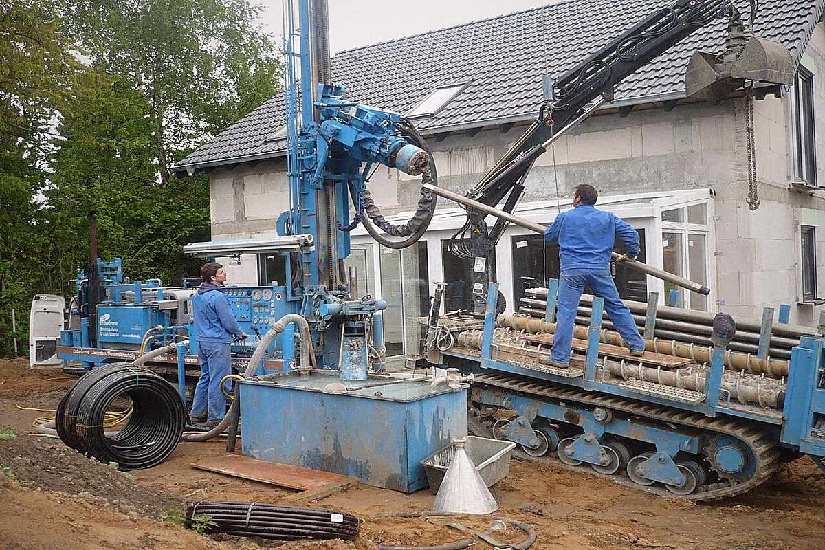 Exemple pour l'installation d'un chauffage géothermique